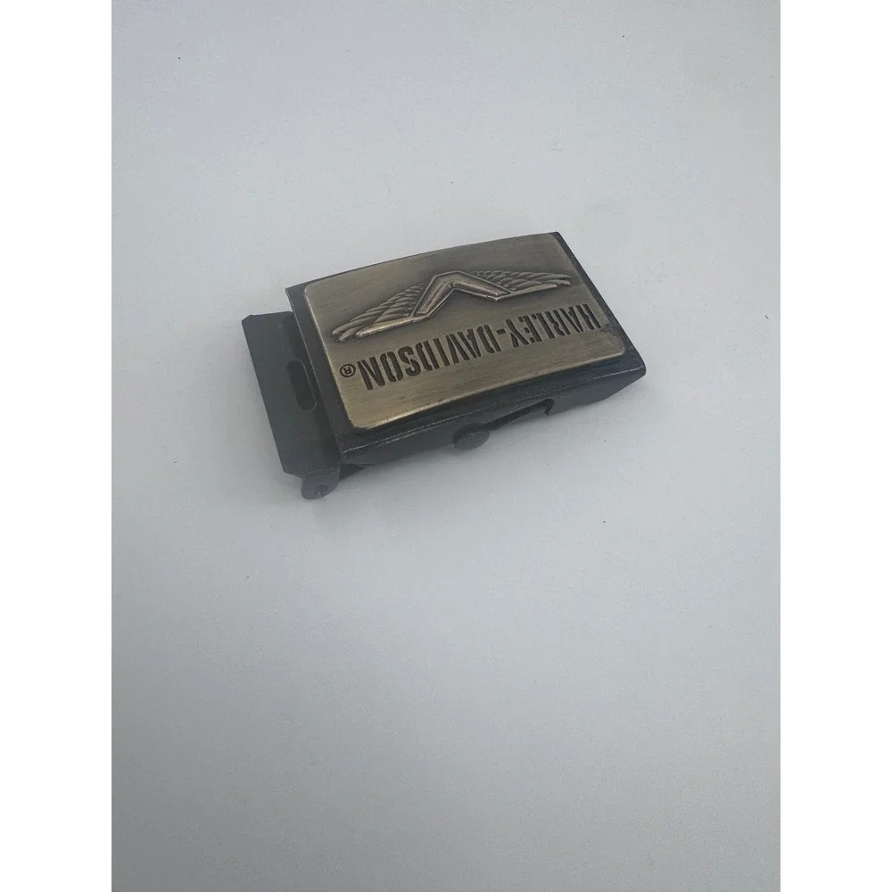Harley-Davidson Belt Buckle Winged Logo Flip Top Clamp Classic Rectangle‎